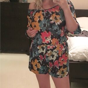 Off Shoulder Floral Women's Romper